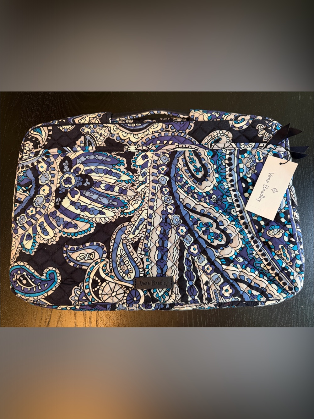 Vera Bradley Blue Paisley Quilted Skirt